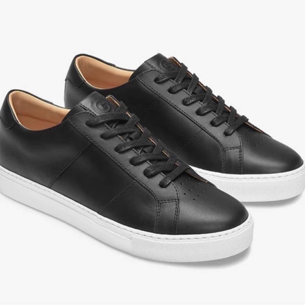 Greats Black Leather Women's Sneakers Size 8 Excellent Condition